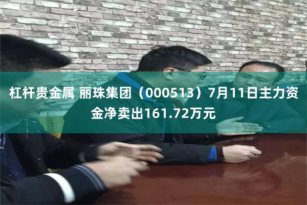 杠杆贵金属 丽珠集团（000513）7月11日主力资金净卖出161.72万元